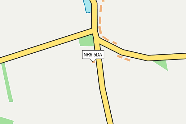 NR9 5DA map - OS OpenMap – Local (Ordnance Survey)