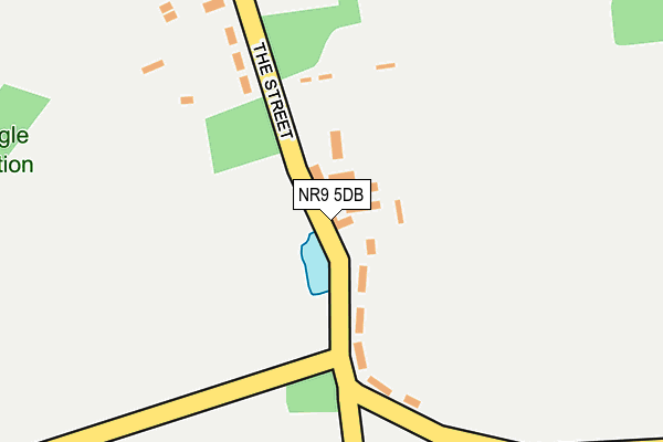 NR9 5DB map - OS OpenMap – Local (Ordnance Survey)