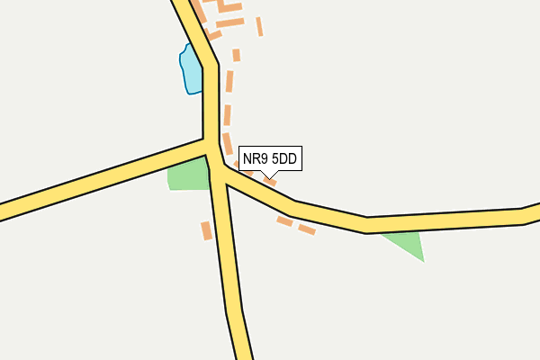 NR9 5DD map - OS OpenMap – Local (Ordnance Survey)