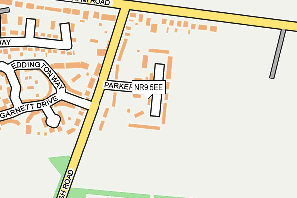 NR9 5EE map - OS OpenMap – Local (Ordnance Survey)