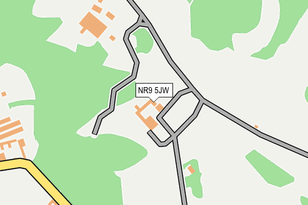 NR9 5JW map - OS OpenMap – Local (Ordnance Survey)