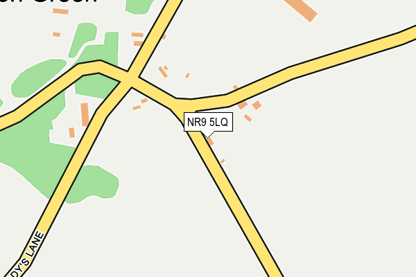 NR9 5LQ map - OS OpenMap – Local (Ordnance Survey)