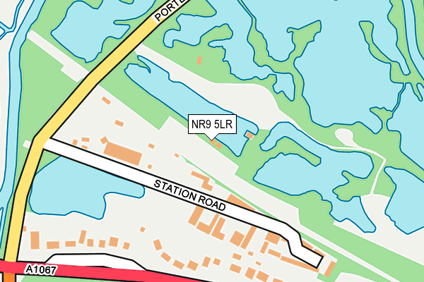 NR9 5LR map - OS OpenMap – Local (Ordnance Survey)