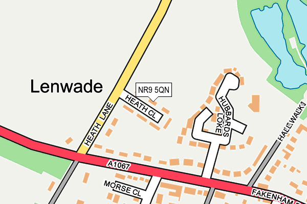 NR9 5QN map - OS OpenMap – Local (Ordnance Survey)