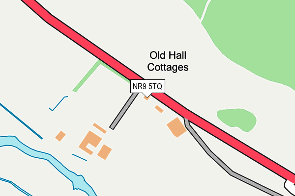 NR9 5TQ map - OS OpenMap – Local (Ordnance Survey)