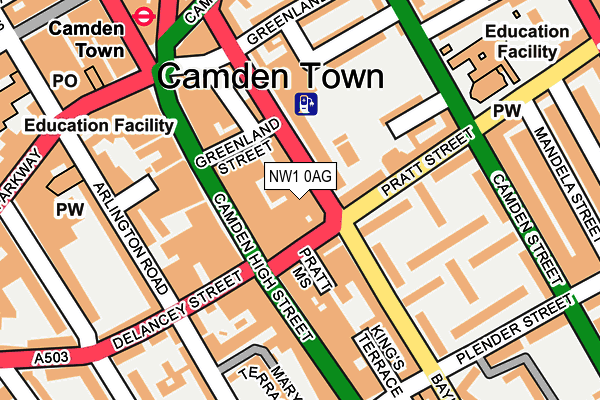 Map of CAMBRIDGE TERRACE HEADLEASE LIMITED at local scale