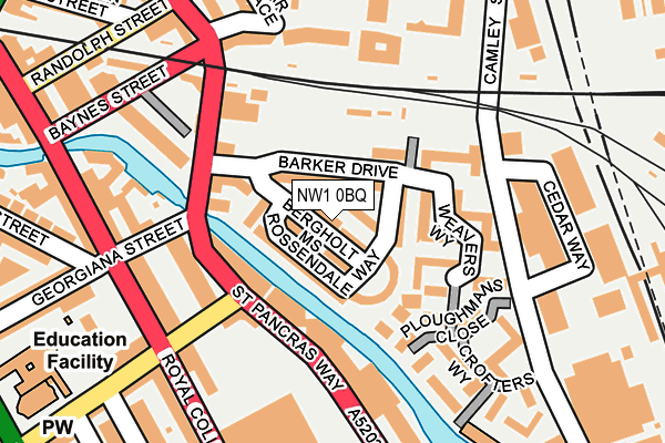 NW1 0BQ map - OS OpenMap – Local (Ordnance Survey)
