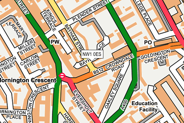 NW1 0ES map - OS OpenMap – Local (Ordnance Survey)