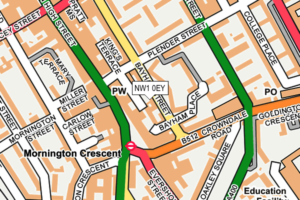 NW1 0EY map - OS OpenMap – Local (Ordnance Survey)