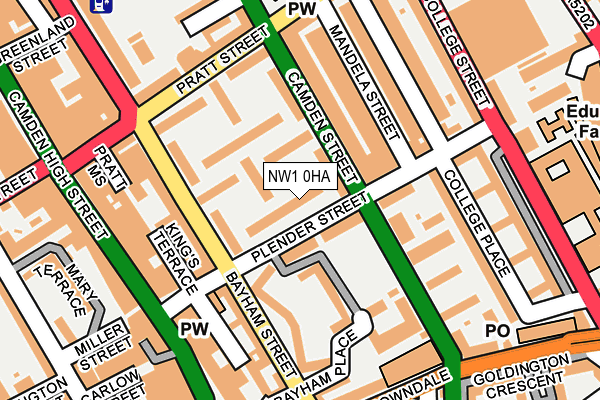 NW1 0HA map - OS OpenMap – Local (Ordnance Survey)