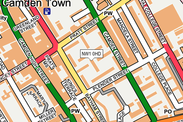 NW1 0HD map - OS OpenMap – Local (Ordnance Survey)