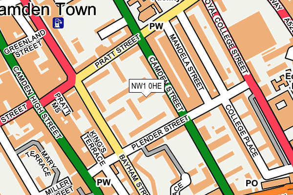 NW1 0HE map - OS OpenMap – Local (Ordnance Survey)