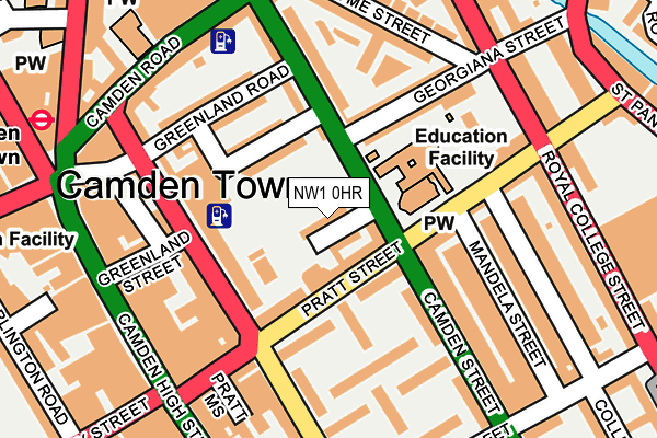 NW1 0HR map - OS OpenMap – Local (Ordnance Survey)