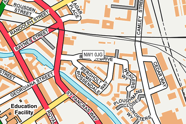 NW1 0JG map - OS OpenMap – Local (Ordnance Survey)