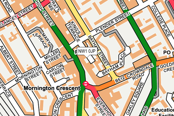 NW1 0JP map - OS OpenMap – Local (Ordnance Survey)