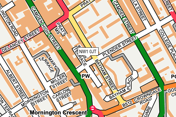 NW1 0JT map - OS OpenMap – Local (Ordnance Survey)