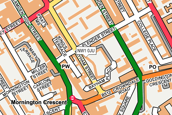 NW1 0JU map - OS OpenMap – Local (Ordnance Survey)