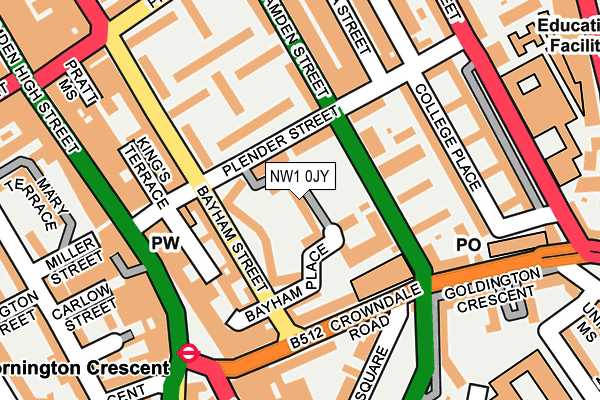 NW1 0JY map - OS OpenMap – Local (Ordnance Survey)