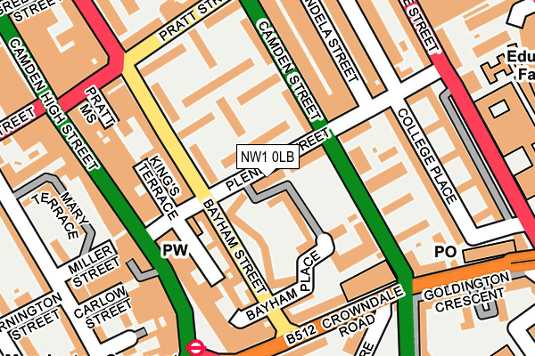 NW1 0LB map - OS OpenMap – Local (Ordnance Survey)