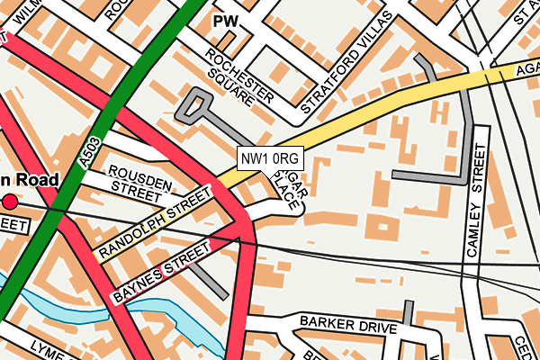 NW1 0RG map - OS OpenMap – Local (Ordnance Survey)