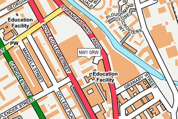 NW1 0RW map - OS OpenMap – Local (Ordnance Survey)