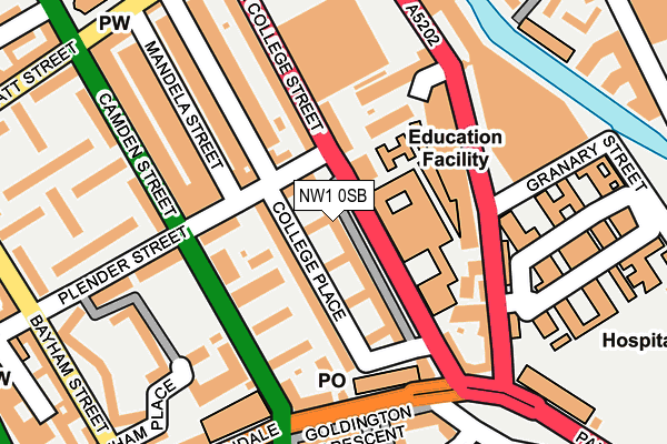 NW1 0SB map - OS OpenMap – Local (Ordnance Survey)