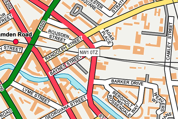 NW1 0TZ map - OS OpenMap – Local (Ordnance Survey)