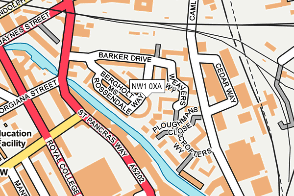 NW1 0XA map - OS OpenMap – Local (Ordnance Survey)
