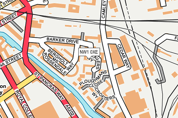 NW1 0XE map - OS OpenMap – Local (Ordnance Survey)