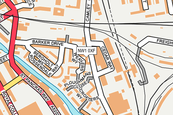 NW1 0XF map - OS OpenMap – Local (Ordnance Survey)