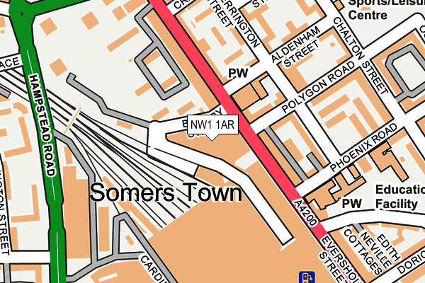 NW1 1AR map - OS OpenMap – Local (Ordnance Survey)