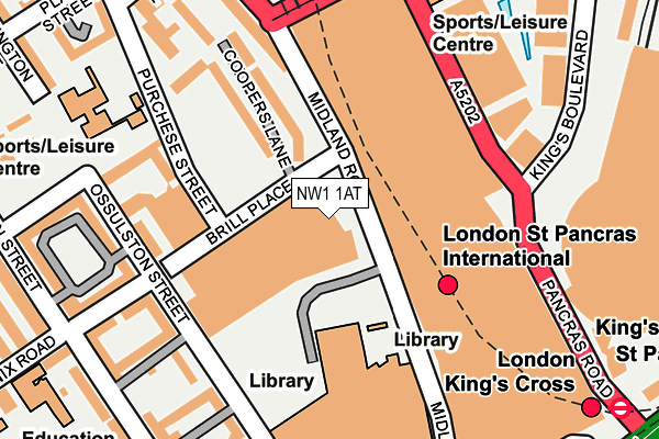 NW1 1AT map - OS OpenMap – Local (Ordnance Survey)