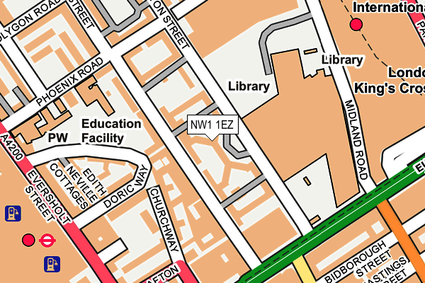 NW1 1EZ map - OS OpenMap – Local (Ordnance Survey)