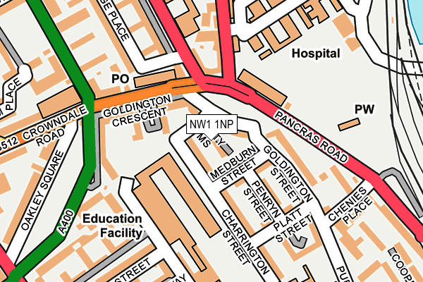 Map of CHALTON STREET RESIDENTS LIMITED at local scale