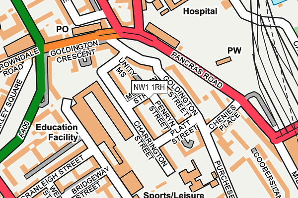 NW1 1RH map - OS OpenMap – Local (Ordnance Survey)