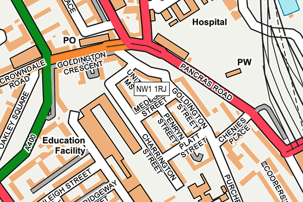 NW1 1RJ map - OS OpenMap – Local (Ordnance Survey)