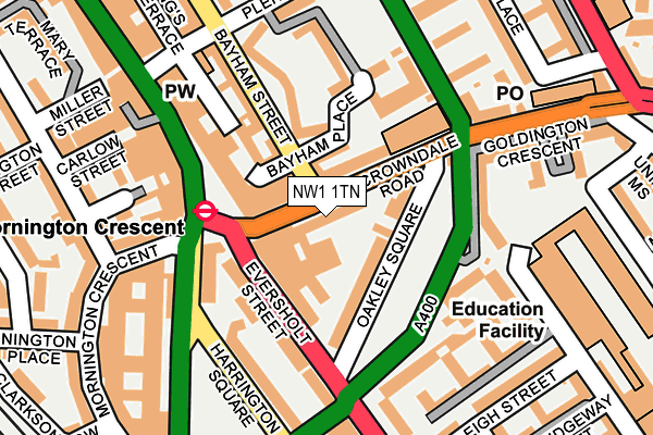 NW1 1TN map - OS OpenMap – Local (Ordnance Survey)