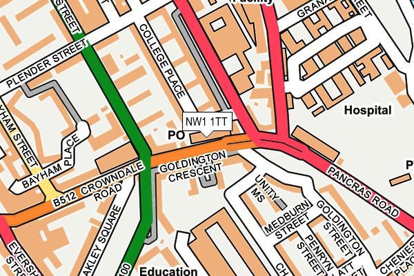 NW1 1TT map - OS OpenMap – Local (Ordnance Survey)