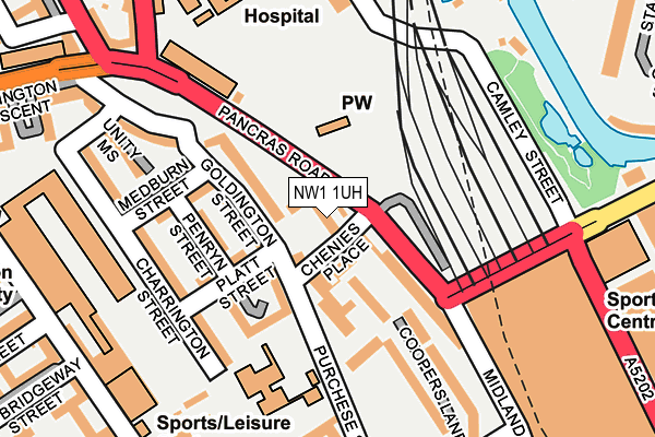 NW1 1UH map - OS OpenMap – Local (Ordnance Survey)