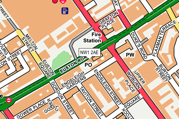 NW1 2AE map - OS OpenMap – Local (Ordnance Survey)