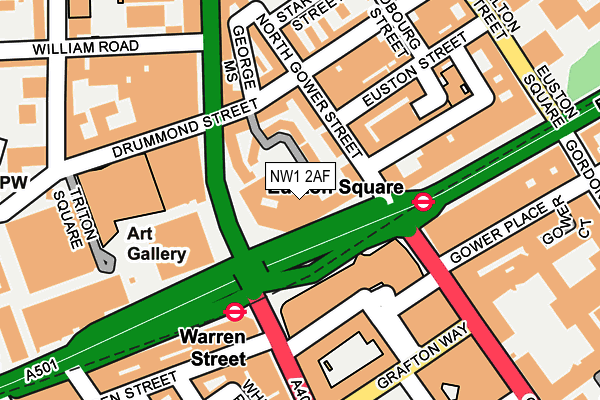 NW1 2AF map - OS OpenMap – Local (Ordnance Survey)