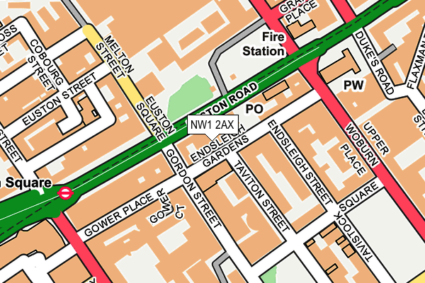 NW1 2AX map - OS OpenMap – Local (Ordnance Survey)