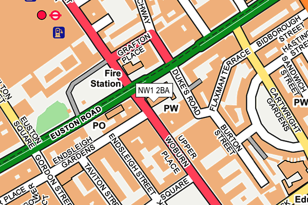 NW1 2BA map - OS OpenMap – Local (Ordnance Survey)