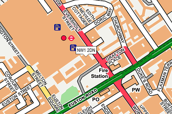 NW1 2DN map - OS OpenMap – Local (Ordnance Survey)