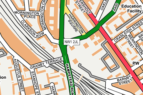 NW1 2JL map - OS OpenMap – Local (Ordnance Survey)