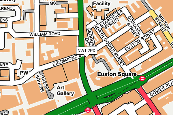 NW1 2PX map - OS OpenMap – Local (Ordnance Survey)