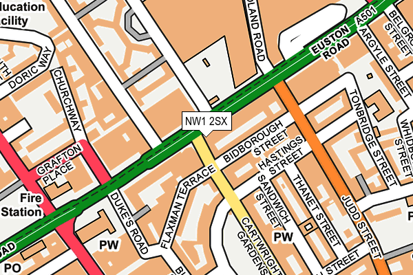 NW1 2SX map - OS OpenMap – Local (Ordnance Survey)