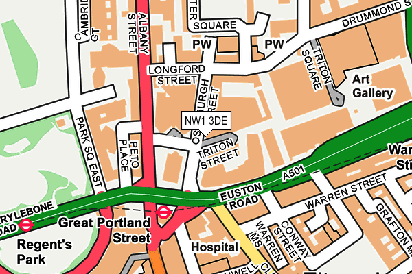 NW1 3DE map - OS OpenMap – Local (Ordnance Survey)