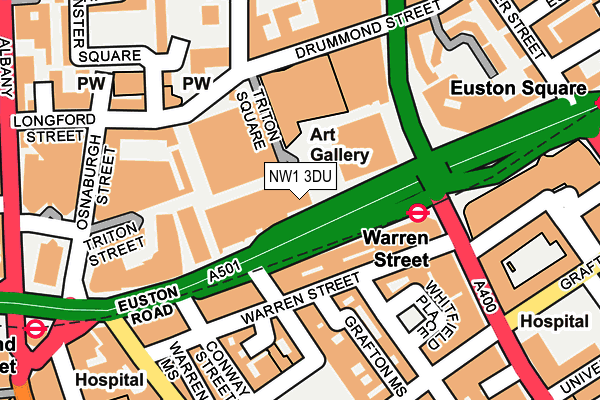 NW1 3DU map - OS OpenMap – Local (Ordnance Survey)