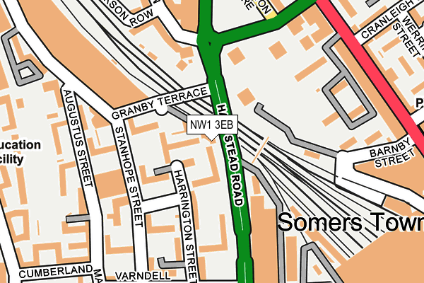 NW1 3EB map - OS OpenMap – Local (Ordnance Survey)